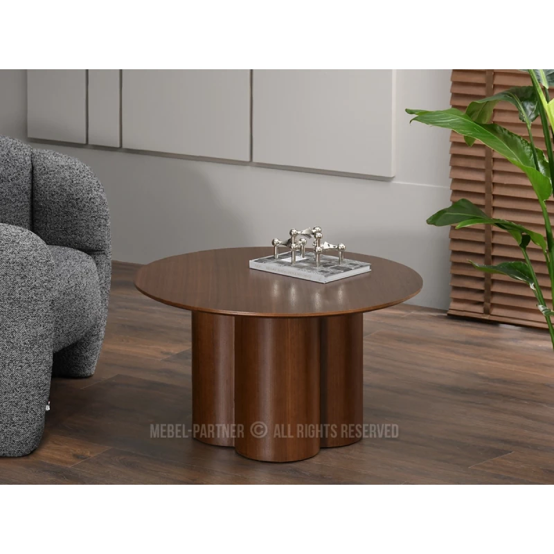 Runder Couchtisch OISIN - Walnuss