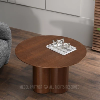Runder Couchtisch OISIN - Walnuss