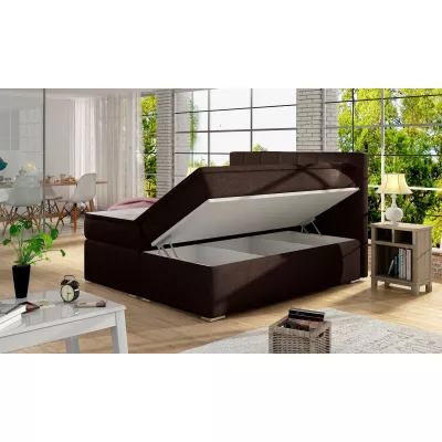 Kontinentales Bett ARBOREN 140x200 - braun
