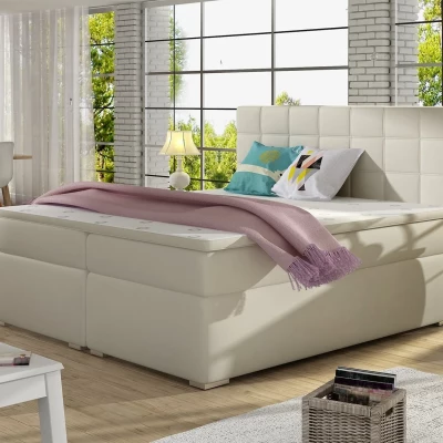 Kontinentales Bett ARBOREN 140x200 - hellbeige