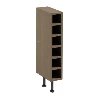 Unterer offener Schrank SALERNO - Breite 15 cm, baltischer Sturm