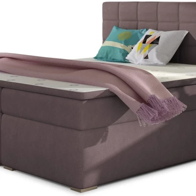 Kontinentales Bett mit Stauraum ARBOREN 180x200 - lila