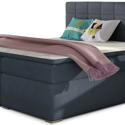 Kontinentales Bett mit Stauraum ARBOREN 180x200 - blau