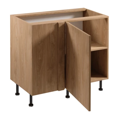 Verlängerter Eckschrank SALERNO – Breite 100 cm, Eiche