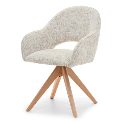 ACANTHA Drehstuhl - Beige/Eiche