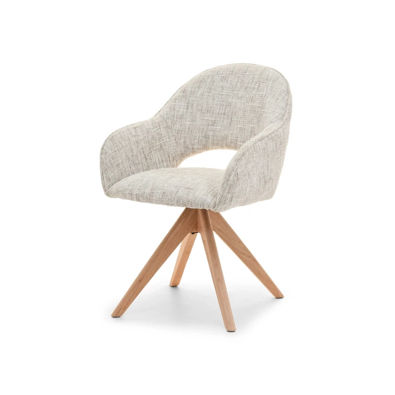 ACANTHA Drehstuhl - Beige/Eiche