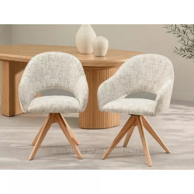ACANTHA Drehstuhl - Beige/Eiche