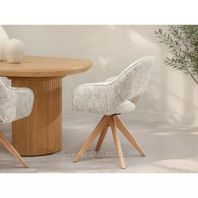 ACANTHA Drehstuhl - Beige/Eiche