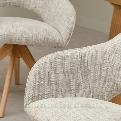 ACANTHA Drehstuhl - Beige/Eiche