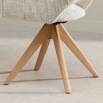 ACANTHA Drehstuhl - Beige/Eiche