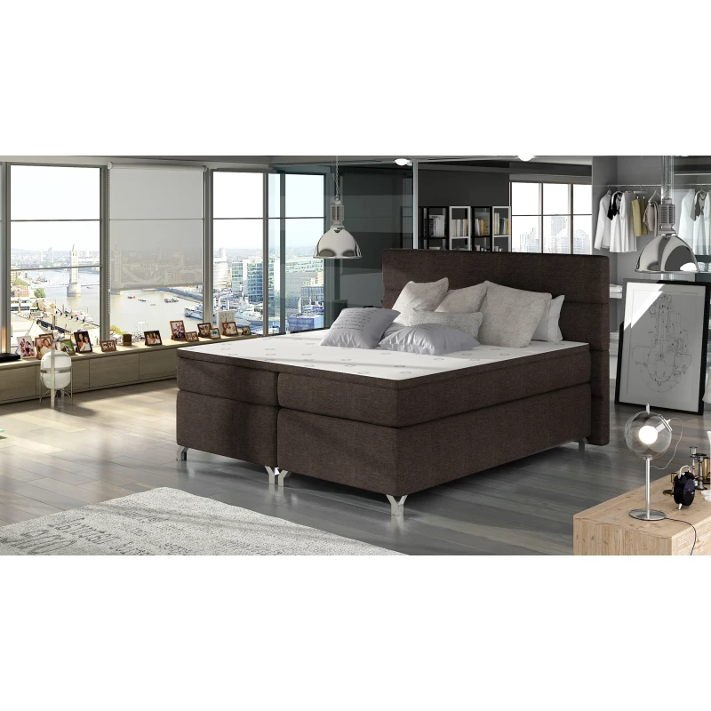 Boxspringbett ESTORIA 140x200 - braun