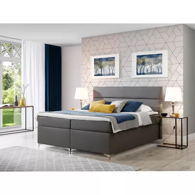 Boxspringbett ESTORIA 140x200 - dunkelgrau
