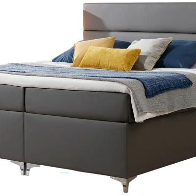 Boxspringbett ESTORIA 140x200 - dunkelgrau