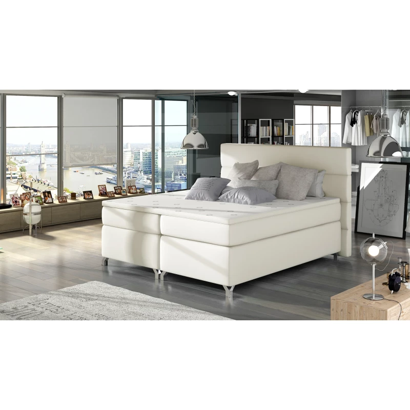 Boxspringbett ESTORIA 140x200 - hellbeige