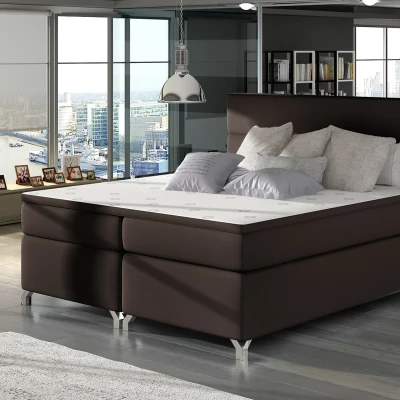 Boxspringbett ESTORIA 140x200 - dunkelbraun
