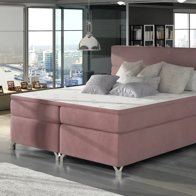Boxspringbett ESTORIA 140x200 - rosa
