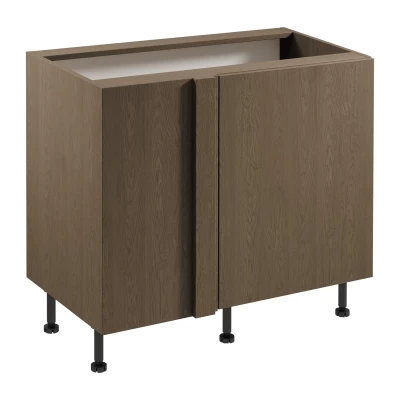 Verlängerter Eckschrank SALERNO - Breite 100 cm, baltischer Sturm