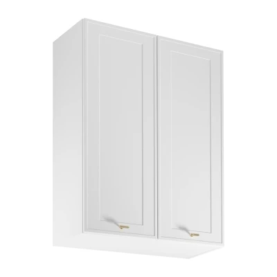Hoher Küchenoberschrank SALERNO – Breite 80 cm, weiß