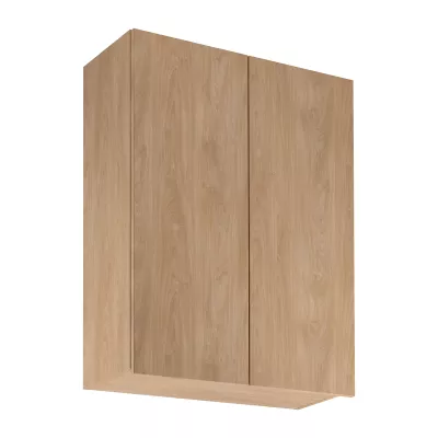 Hoher Küchenoberschrank SALERNO – Breite 80 cm, Eiche