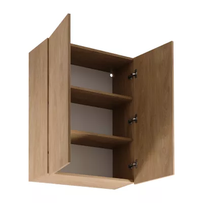 Hoher Küchenoberschrank SALERNO – Breite 80 cm, Eiche