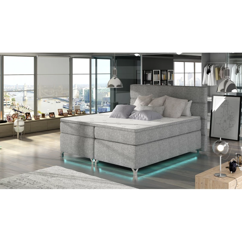 Doppelbett ESTORIA 160x200 - hellgrau