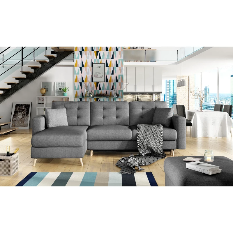Ecksofa SASHA – Dunkelgrau