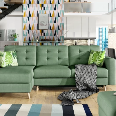Ecksofa SASHA - hellgrün