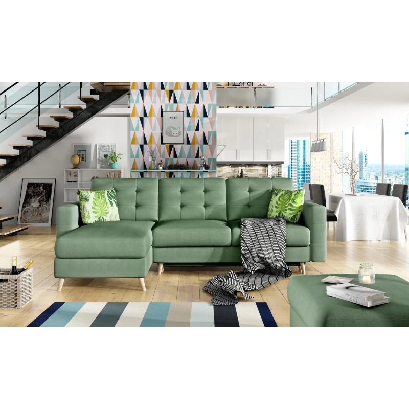 Ecksofa SASHA - hellgrün