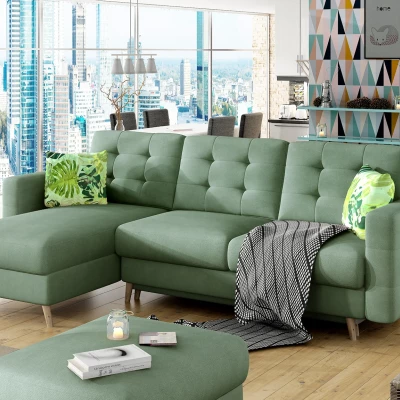 Ecksofa SASHA - hellgrün