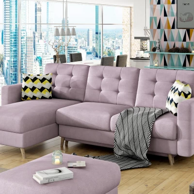 Ecksofa SASHA – Hellrosa