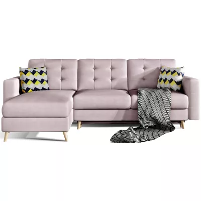Ecksofa SASHA – Hellrosa