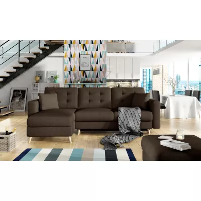 Ecksofa SASHA - dunkelbraun