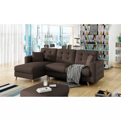 Ecksofa SASHA - dunkelbraun