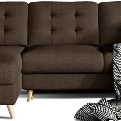 Ecksofa SASHA - dunkelbraun