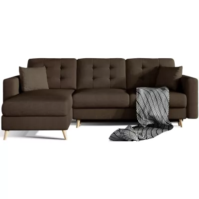Ecksofa SASHA - dunkelbraun