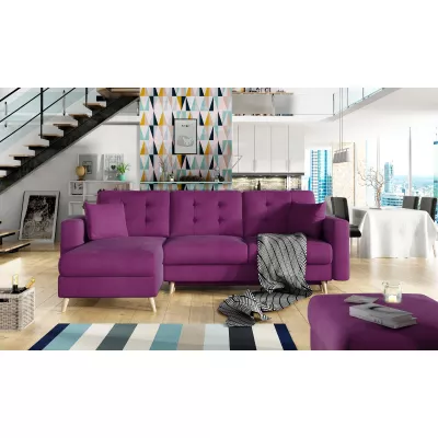 SASHA Ecksofa-Set - bordeauxrot