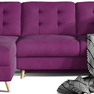 SASHA Ecksofa-Set - bordeauxrot
