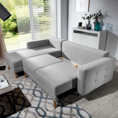 Ecksofa SASHA - hellgrau 2
