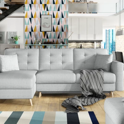 Ecksofa SASHA - hellgrau 2