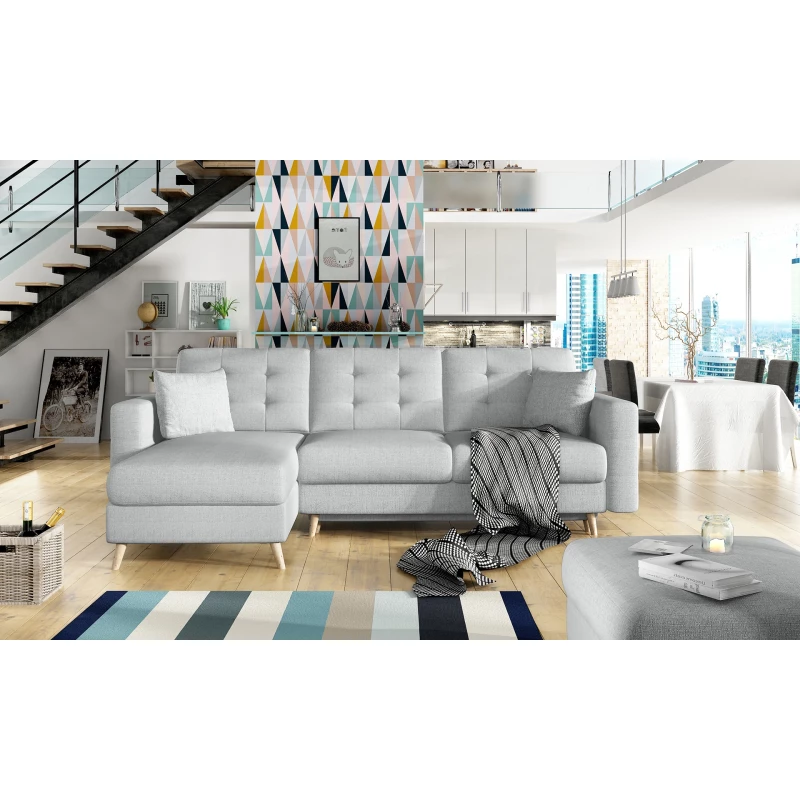 Ecksofa SASHA - hellgrau 2