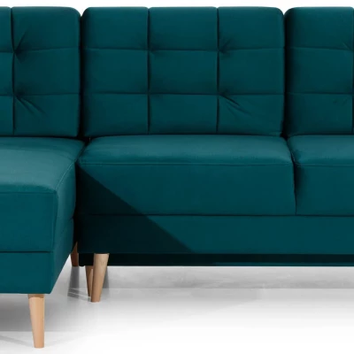 Ecksofa SASHA - Dunkelgrün