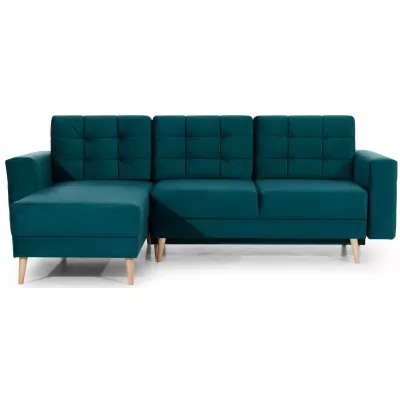 Ecksofa SASHA - Dunkelgrün