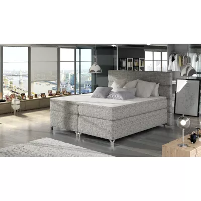 Kontinentales Bett mit Stauraum ESTORIA 180x200 - Esche