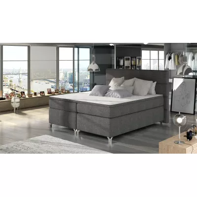 Kontinentales Bett mit Stauraum ESTORIA 180x200 - Anthrazit