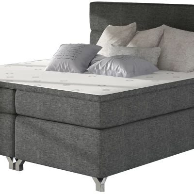 Kontinentales Bett mit Stauraum ESTORIA 180x200 - Anthrazit
