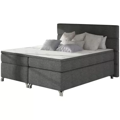 Kontinentales Bett mit Stauraum ESTORIA 180x200 - Anthrazit