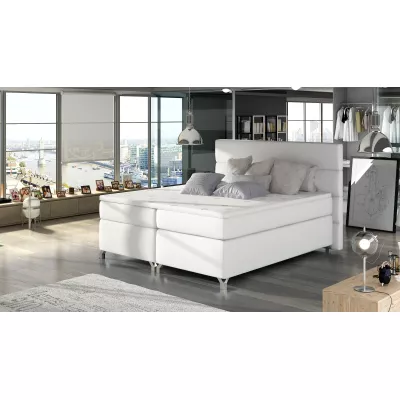 Kontinentales Bett mit Stauraum ESTORIA 180x200 - weiß