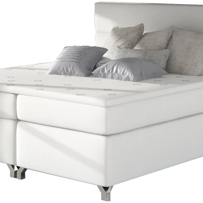 Kontinentales Bett mit Stauraum ESTORIA 180x200 - weiß