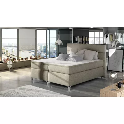 Kontinentales Bett mit Stauraum ESTORIA 180x200 - dunkelgrau