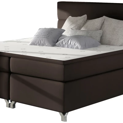 Kontinentales Bett mit Stauraum ESTORIA 180x200 - dunkelbraun